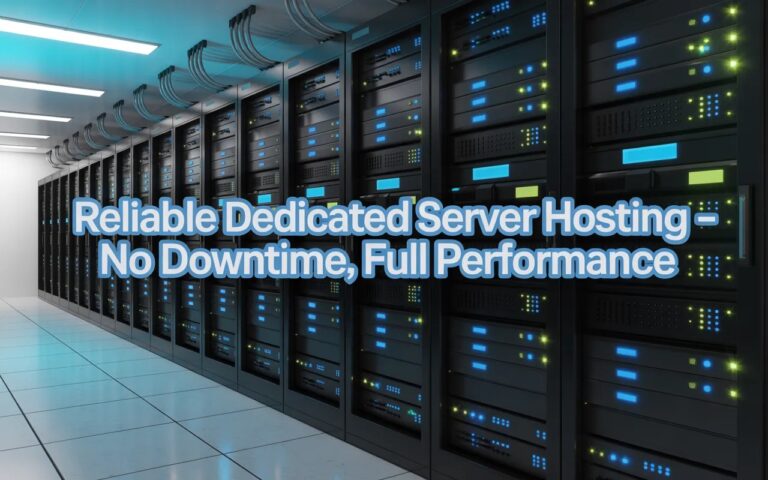 Dedicated Server Hosting for Businesses That Can’t Afford Downtime